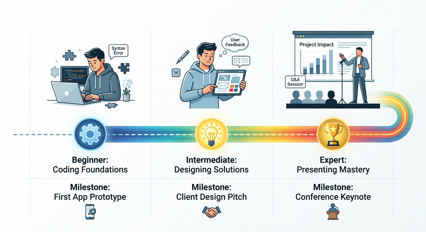 Línea de tiempo del desarrollo de habilidades